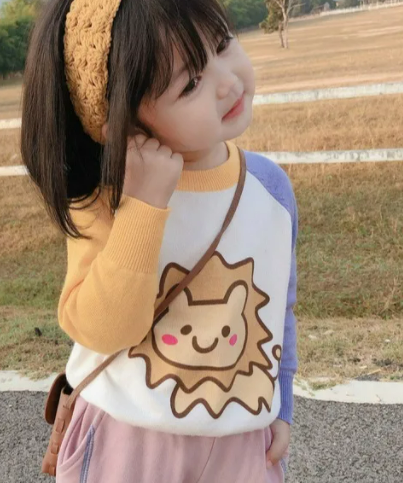 KYII Autumn baby Korean children fashion long-sleeved knit shirt girls Casual Top kyii0034
